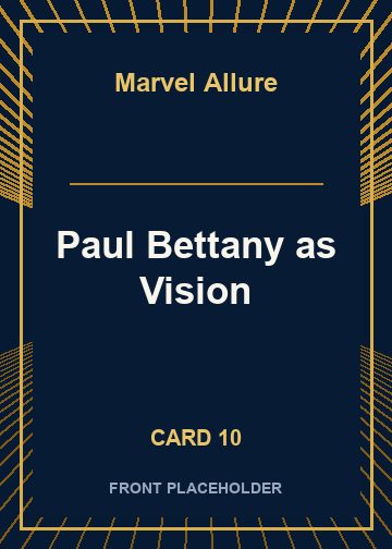Paul Bettany as Vision card thumbnail
