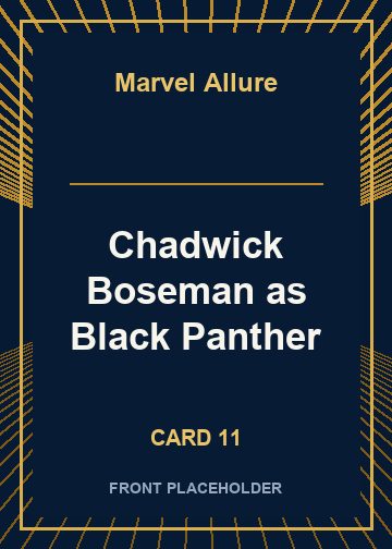 Chadwick Boseman as Black Panther card thumbnail