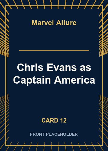 Chris Evans as Captain America card thumbnail