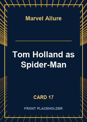 Tom Holland as Spider-Man card thumbnail