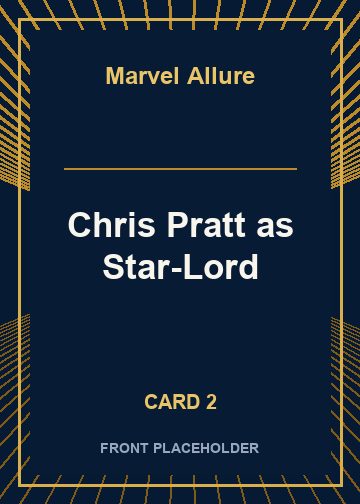 Chris Pratt as Star-Lord card thumbnail