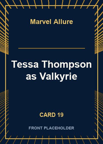 Tessa Thompson as Valkyrie card thumbnail