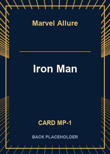 Iron Man back card image