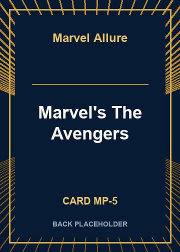 Marvel's The Avengers back card image