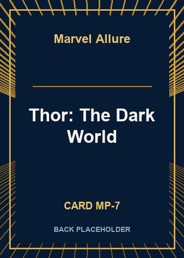 Thor: The Dark World back card image