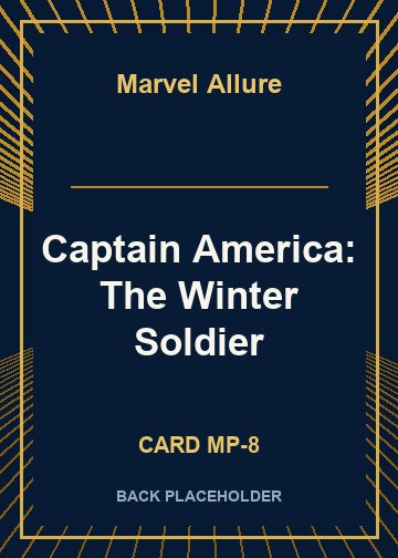 Captain America: The Winter Soldier back card image