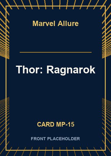 Thor: Ragnarok front card image