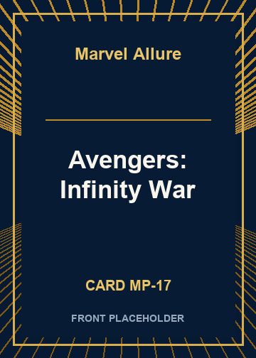 Avengers: Infinity War card thumbnail