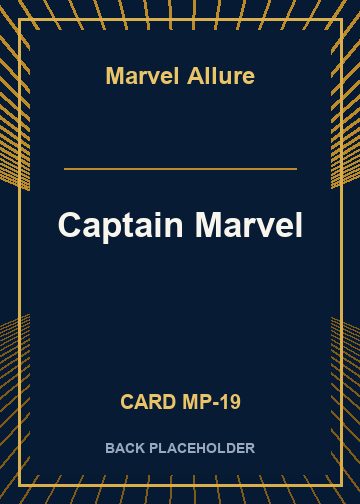 Captain Marvel back card image