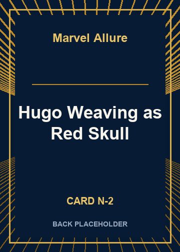Hugo Weaving as Red Skull back card image
