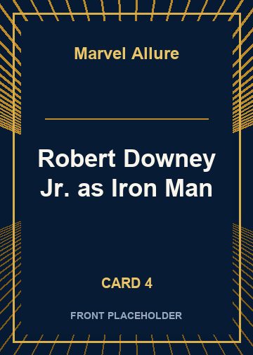 Robert Downey Jr. as Iron Man card thumbnail