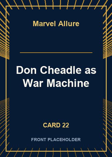 Don Cheadle as War Machine front card image
