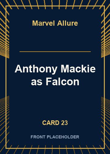 Anthony Mackie as Falcon card thumbnail