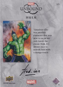 Hulk back artwork