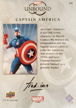 Captain America back artwork