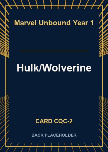 Hulk/Wolverine back card image