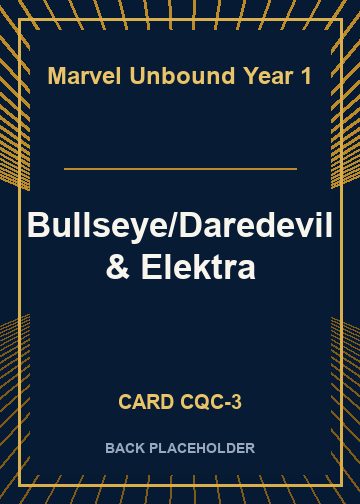 Bullseye/Daredevil & Elektra back card image