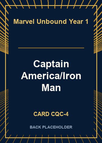 Captain America/Iron Man back card image
