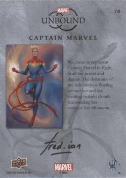 Captain Marvel back card image