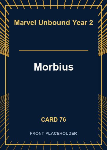 Morbius front card image