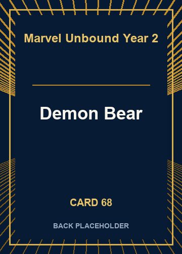 Demon Bear back artwork