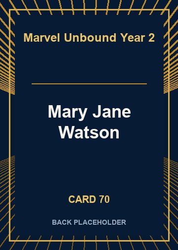 Mary Jane Watson back artwork