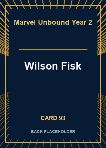 Wilson Fisk back card image