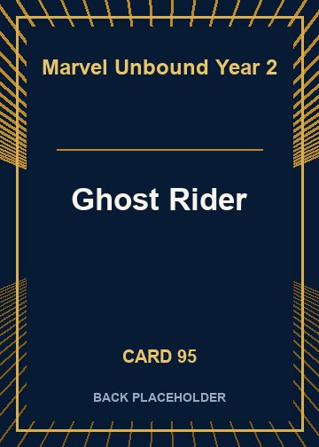 Ghost Rider back card image