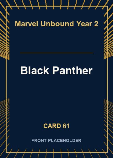 Black Panther front card image