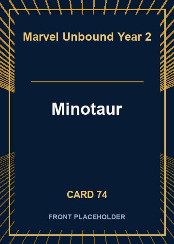 Minotaur front card image