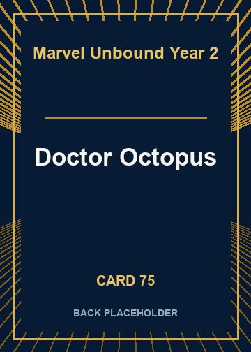 Doctor Octopus back card image