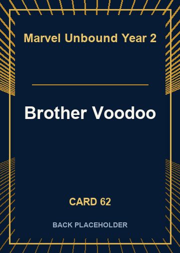 Brother Voodoo back card image