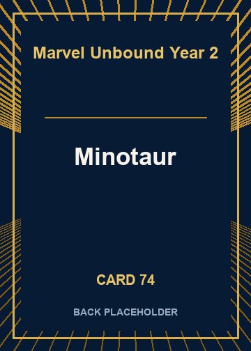 Minotaur back card image