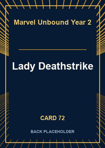 Lady Deathstrike back card image