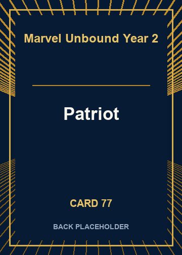 Patriot back card image