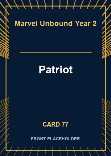 Patriot front card image