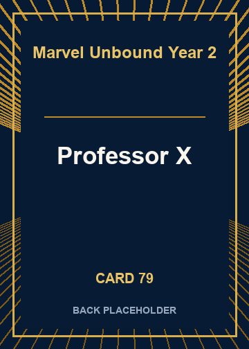 Professor X back card image