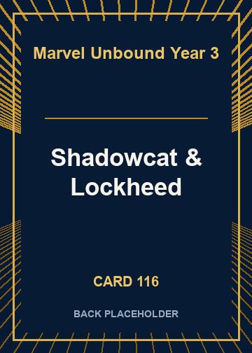 Shadowcat & Lockheed back card image