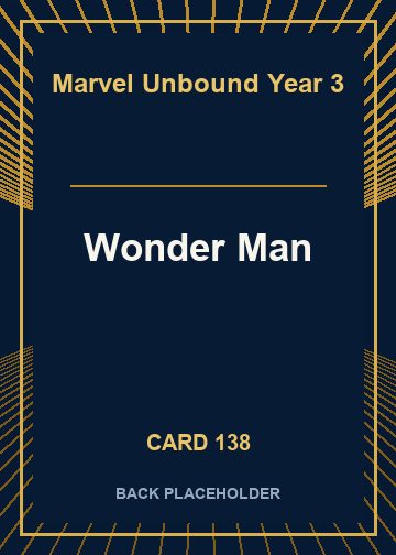 Wonder Man back card image