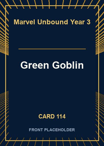 Green Goblin front artwork
