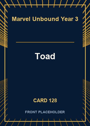 Toad front artwork