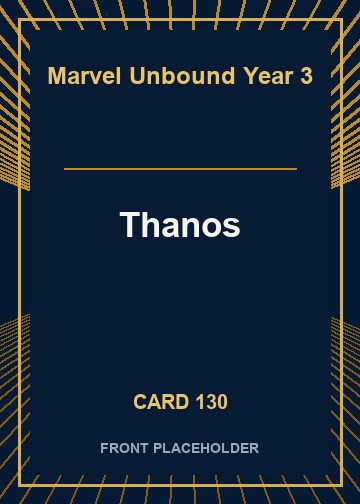 Thanos front artwork