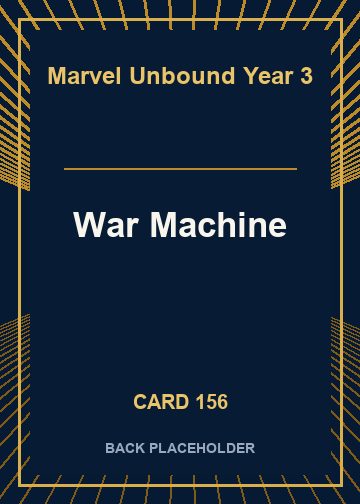 War Machine back card image