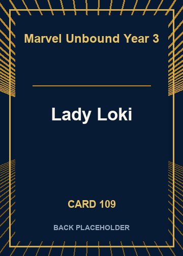 Lady Loki back card image