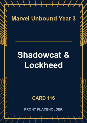Shadowcat & Lockheed front card image