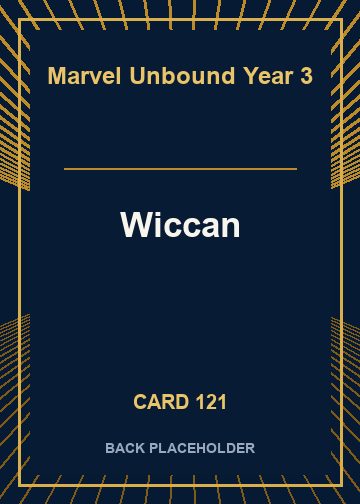 Wiccan back card image