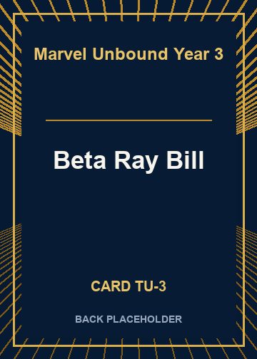 Beta Ray Bill back card image