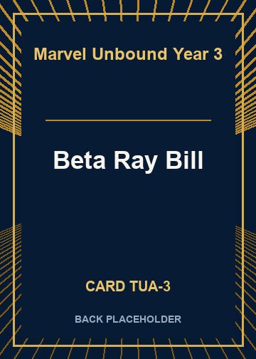Beta Ray Bill back card image