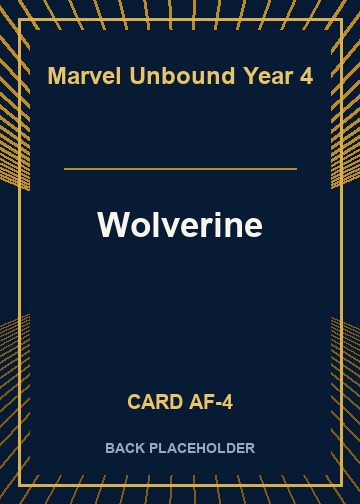 Wolverine back card image
