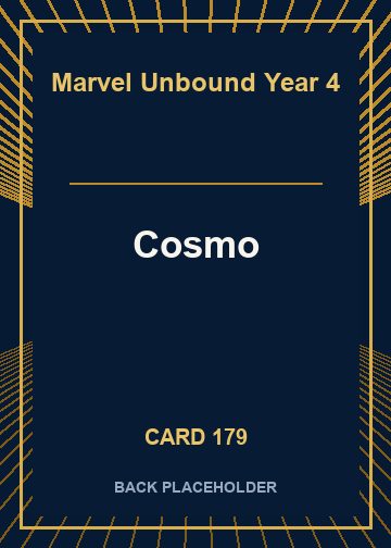 Cosmo back card image